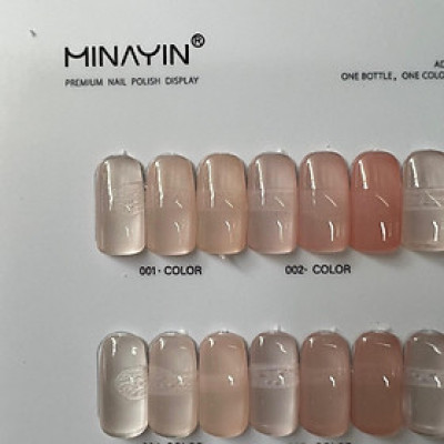 [Chai Lẻ] Sơn Thạch Minayin 12 Màu Tông Hồng Tặng Bảng Màu Cao Cấp Làm Nail, set Sơn Gel Sánh Đặc Mịn Mướt 15ml, Bám Màu Lâu Nữ Sơn Gel Women