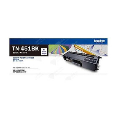 Mực In Laser Brother TN-451BK Đen, Sử Dụng Cho Máy Brother HL-L8260CDN, HL-L8360CDW, MFC-L8690CDW, MFC-L8900CDW - Hàng Chính Hãng