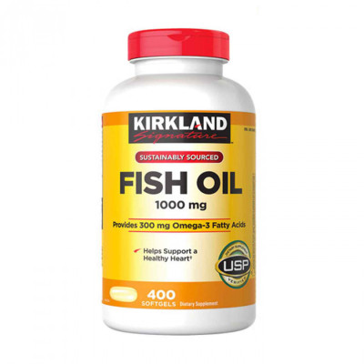 Dầu Cá Omega 3 Kirkland Signature Fish Oil Bổ não, bổ mắt, Hỗ trợ sức khỏe tim mạch, khớp - QuaTangMe Extaste