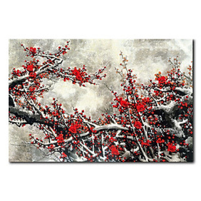 Tranh Canvas Suemall Trang Trí Nghệ Thuật Cành Đào CV190305