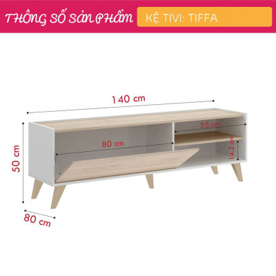Kệ TV phòng ngủ hiện đại trang nhã SMLIFE Tiffa