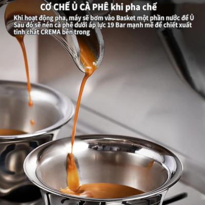 HÀNG CHÍNH HÃNG - Máy pha cà phê Espresso chuyên nghiệp 3 trong 1, thương hiệu Mỹ cao cấp HiBREW - CM5020