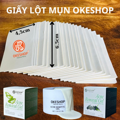 Giấy Lột Mụn Cám - Mụn Đầu Đen OKESHOP - Giải Pháp Cùng Gel Lột Mụn OKESHOP 600 tờ