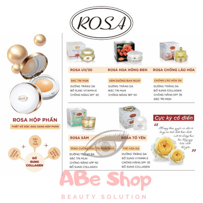 Kem ROSA Hoa Hồng Đen UV/30 - WHITENING BEAUTY CREAM (20G)