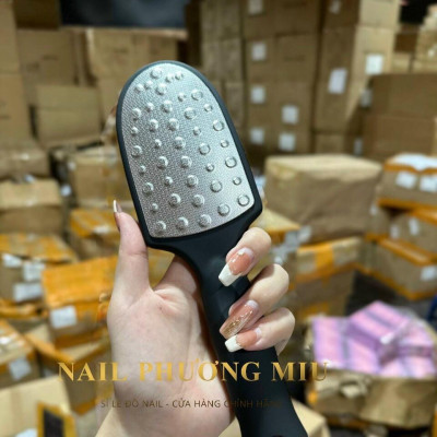 Cây Chà Gót Chân Inox 2 Mặt 27cm, Loại Bỏ Tế Bào Chết Hiệu Quả, Tay Cầm Nhựa Chắc Chắn, Làm Nail Thư Giãn Và Chăm Sóc Chân