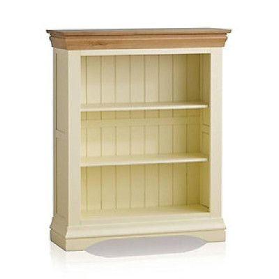 Tủ Sách Thấp Country Cottage Gỗ Sồi Ibie OSBSCOUO - Trắng (90 x 35 cm)