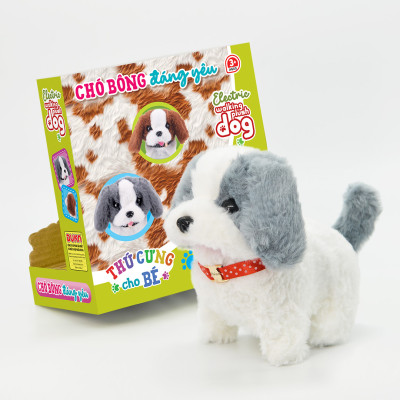 Đồ chơi Duka: Thú cưng cho bé - Chó bông đáng yêu DK81320 ( Màu ngẫu nhiên )