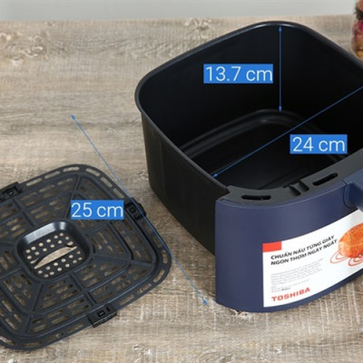 Nồi chiên không dầu 7.4L Toshiba AF-74CS2SRVN(B)  - Hàng chính hãng