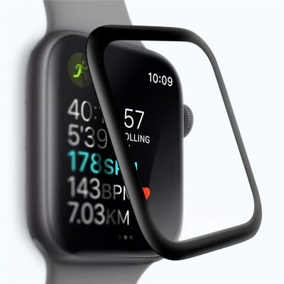 Miếng Dán Cường Lực GLASS PRO+ Cho Apple iWatch / Apple Watch 38 mm / 40 mm / 42 mm / 44 mm Full keo - Hàng Chính Hãng