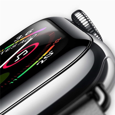 Miếng Dán Cường Lực GLASS PRO+ Cho Apple iWatch / Apple Watch 38 mm / 40 mm / 42 mm / 44 mm Full keo - Hàng Chính Hãng