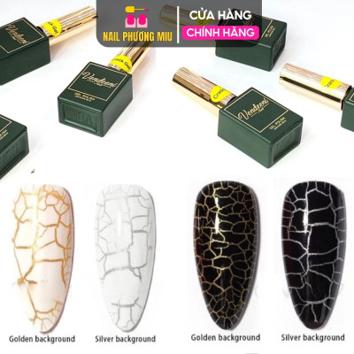 Sơn Nứt Đen Trắng Vedeeni 15ml Cao Cấp Đậm Mướt, Sơn Tạo Nứt Tự Nhiên Dễ Kéo, Không Bị Gợn Chuyên Dùng Làm Nail Women Nữ