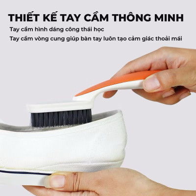  Bàn chải chà giày dép quần áo đa năng mini có tay cầm tiện lợi - Giao ngẫu nhiên