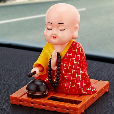 Tượng Sư Thầy Gõ Mõ Gật Đầu Trang Trí Phong Thủy | Tượng Trang Trí Nhà Cửa, Bàn Làm Việc, Taplo Xe Ô Tô Cầu Bình An, Hạnh Phúc, Mọi Điều May Mắn