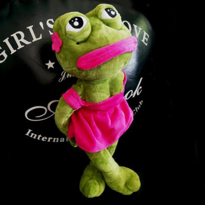 45cm Sad Frog Plush Toy Soft Stuffed Pillow Magic Expression Pepe The Sad Frog Animal Plush Doll