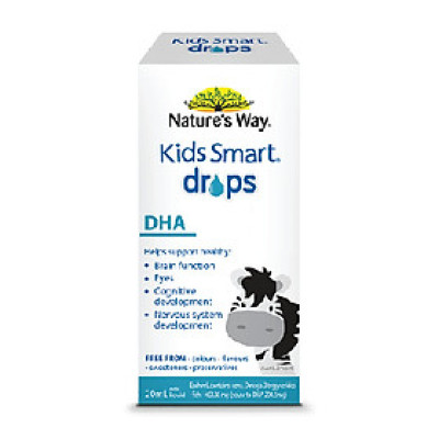 Bổ sung DHA tinh khiết Nature’s Way Kids Smart Drop DHA  giúp trẻ thông minh từ lúc chào đời