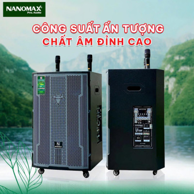 Loa 5 tấc Nanomax karaoke Bluetooth SK-18Q5 công suất 980W. Hàng chính hãng