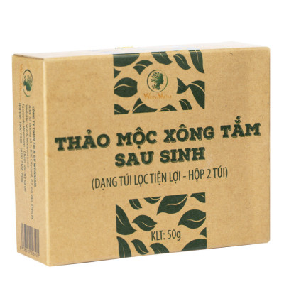 Thảo mộc xông tắm sau sinh Wonmom 50g ( 2 Túi/Hộp )