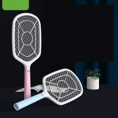 Vợt diệt muỗi cao cấp , tay cầm chống trượt , chống giật , 3 lớp lưới , hiệu suất cao , tiết kiệm điện , an toàn và tiện lợi