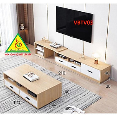 Kệ Tivi Hiện Đại Và Bàn Trà Cho Phòng Khách VBTV03