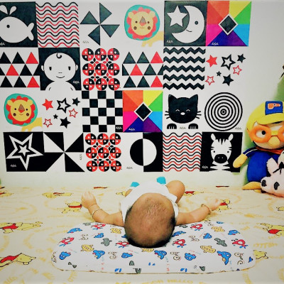 BỘ THẺ LALALA BABY, DECAL MÀU KÍCH THÍCH THỊ GIÁC