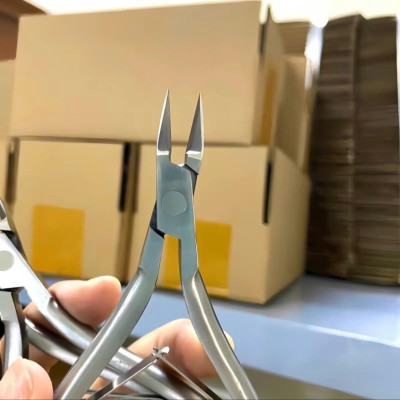 Kìm Lấy Khoé 2 Trong 1 Vinsall, Kềm Lấy Khoé Mũi Dài 1,5cm Inox Không Gỉ, Sắc Bén, Tiện Lợi Làm Nail cắt nhặt da Chuyên Nghiệp An Toàn