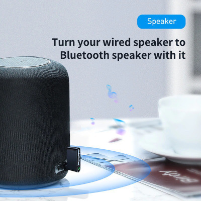 Bộ Thu Bluetooth 5.0 DC 5V Cho AUX 3.5mm Trên Xe Hơi Đàm Thoại Rảnh Tay ( Tích Hợp Mic Chất Lượng Cao) - Hàng Chính Hãng Baseus