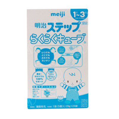 Hộp 24 thanh Sữa bột công thức Meiji Hohoemi Milk cho bé 1 đến 3 tuổi (28g/ thanh) - Nhập khẩu Nhật Bản