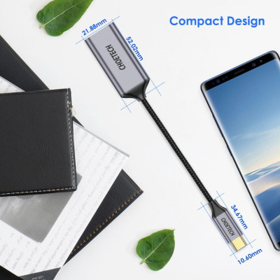 HUB Choetech HUB-H11 chuyển từ TYPE C sang Displayport 4K@60Hz  (hàng chính hãng)