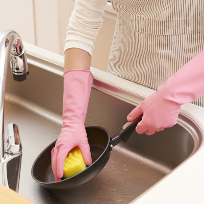 Găng tay cao su tự nhiên dùng cho nhà bếp Dunlop - Hàng nội địa Nhật Bản, nhập khẩu chính hãng