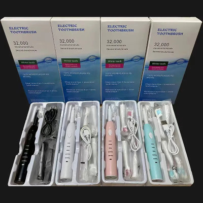 Bộ Bàn Chải đánh răng điện Tự động 5 Chế Độ, Công Nghệ Sóng Âm Sonic Kèm 4 đầu Bàn chải Electric Toothbrush Hàng chính hãng