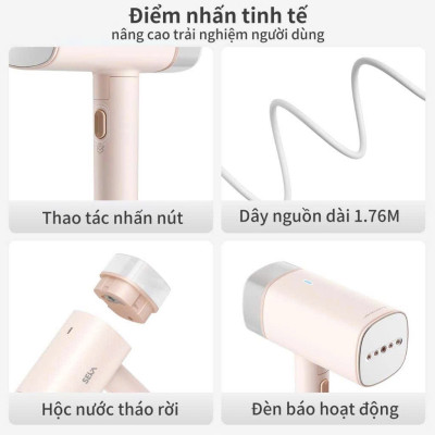 Bàn Là Hơi Nước Cầm Tay SEKA 170ml SK547 (Model Mới Nhất 2024) SK546 Pro 1500W, 220ml, Bàn Là Mini, Bàn ủi Du Lịch - Hàng Chính Hãng