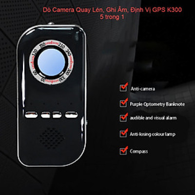 ROGTZ - Mày dò Camera ẩn Tiền Fake La bàn Chống trộm cao cấp K300 Báo động rung Đèn cảnh báo chống mất trộm Nhỏ gọn Hiệu quả Chính xác cao Chất liệu cao cấp Độ bền cao Phạm vi phát hiện rộng Hàng Chính Hãng