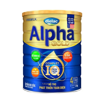 COMBO 2 HỘP SỮA BỘT DIELAC ALPHA GOLD IQ 4 1,5KG