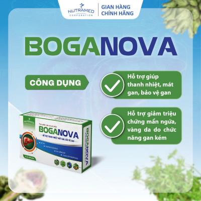 Viên uống Boganova hỗ trợ bảo vệ và đ.iêu tr.ị suy giảm chức năng gan (60 viên) - Nutramed