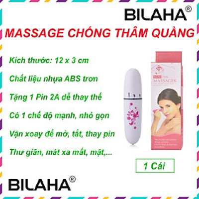 Máy Massage Mắt Chiếc Bút Chống Thâm Quầng, Thư Giãn Mắt Mini 208, Cây Lăn Mặt Chống Bọng Mắt (Hàng Chính Hãng) B16B68