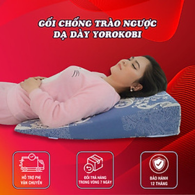 Gối Hanako chống trào ngược dạ dày cao 16cm-Gối thông minh 2 trong 1, chống lún, thư giãn vai gáy hàng chính hãng