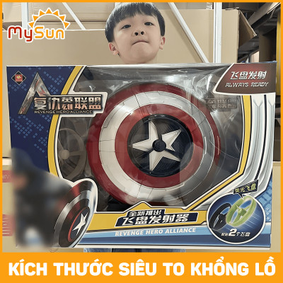 Khiên Captain America đội trưởng Mỹ đồ chơi cho trẻ em khiêng anh hùng siêu nhân chong chóng quay