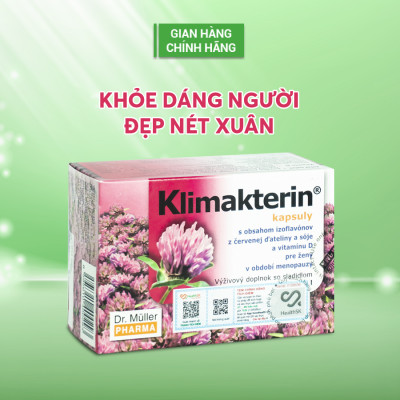 Viên Nội Tiết Tố Nữ Klimakterin - Estrogen Thảo Dược - Cân Bằng Nội Tiết Tố Nữ - Chậm Quá Trình Lão Hóa, Mãn Kinh - Dr. Muller Từ Cộng Hòa Séc