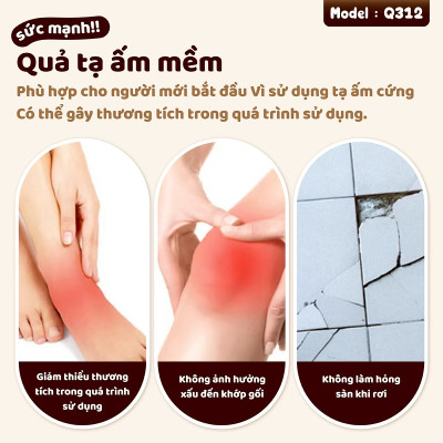 BG Tạ Bình Q312 Cao Su Mềm, chuông Ấm, Tạ Ấm 2kg, 4kg, 5kg, 6kg, 8kg