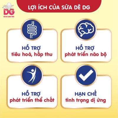 [Tặng Bình Giữ Nhiệt] Combo 3 Lon Sữa Dê Công Thức DG-2 800g (HSD: 7/2026)
