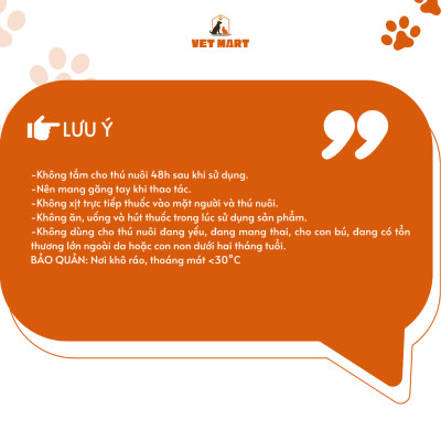 Lọ Xịt five Tox Spray Diệt Sạch Ve, Ghẻ, Rận, Bọ Chét, Bọ Mạt Cho Thú Cưng 100ml