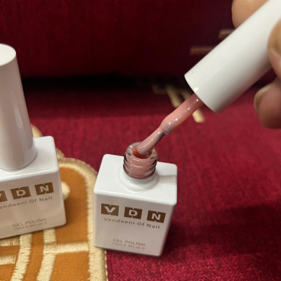 Sơn Gel Màu Thạch Hồng Cam VENDEENI V6-S04 Cao Cấp Chai 15ml Làm Nail Hàn Quốc Tone Hồng Nhạt Nhẹ, Gel đậm Đặc Mướt, Dễ Kéo Không Bị Gợn, Nắp Tròn