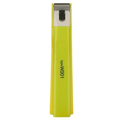 Bấm Móng Tay Inox Thân Nhựa Cỡ Trung Tybe W001 Kai Razor 39262 - KE0110 (Màu Xanh)