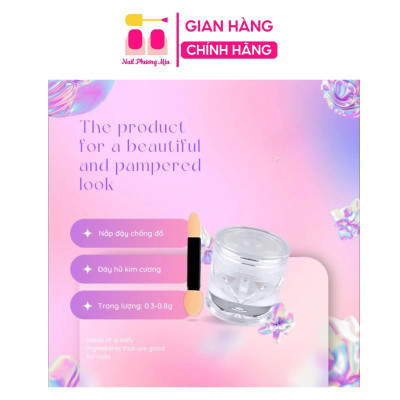 Nhũ Tráng Gương Cực Quang 2 Tone Màu 12, 18 Siêu Lấp Lánh, Dễ Phối, Làm Nail Tiện Lợi Ánh Kim Loại Và Ngọc Ánh Trai