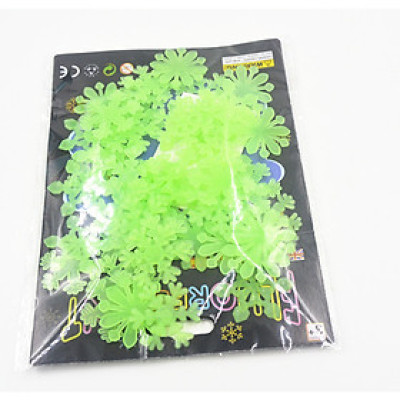 100 bông tuyết dán tường dạ quang trang trí