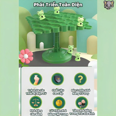 Đồ Chơi Trẻ Em, Đồ Chơi Cân Bằng Ếch, Phi Hành Gia, Gấu Panda, Đồ Chơi Xếp Hình Cân Bằng