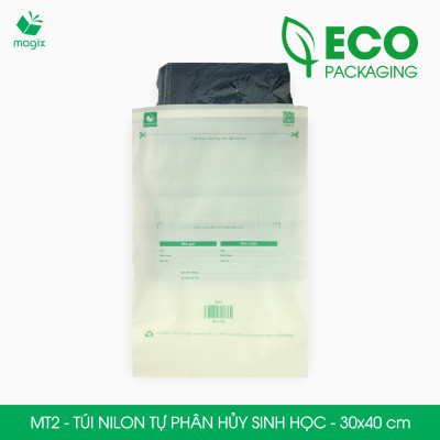 MT2 - 40x30 cm - 100 Túi nilon (tự phân hủy sinh học) đóng hàng