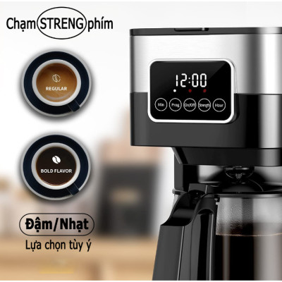 Máy pha cà phê tự động cao cấp Shardor CM1429TA-GS công suất 900W, dung tích 1500ml-Hàng chính hãng