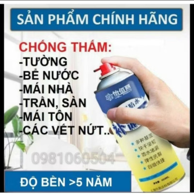 CHAI SƠN XỊT SIÊU CHỐNG THẤM NƯỚC TRÊN MỌI BỀ MẶT CÔNG TRÌNH