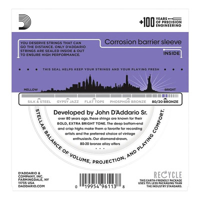 Bộ dây đàn Guitar Acoustic/ Acoustic Guitar Strings - D